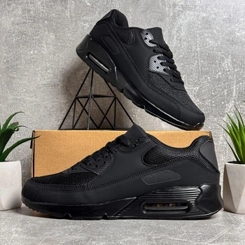Чоловічі кросівки YZY Air Max 45 чорні демісезонні (5651)