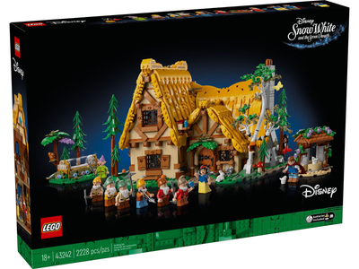 Zestaw klocków LEGO Disney Chatka Królewny Śnieżki i siedmiu krasnoludków 2228 elementów (43242)