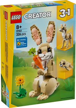 Конструктор LEGO Creator 3 в 1 Симпатичний зайчик 326 елементів (31162)