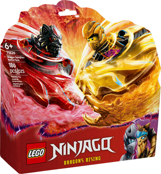 Конструктор LEGO Ninjago Бойовий набір дракона Спін-джитсу 186 елементів (71826)