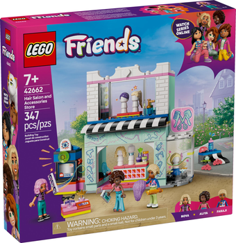 Конструктор LEGO Friends Перукарня та магазин прикрас 347 елементів (42662)