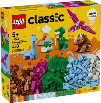 Zestaw klocków LEGO Classic Kreatywne dinozaury 450 elementów (11041)