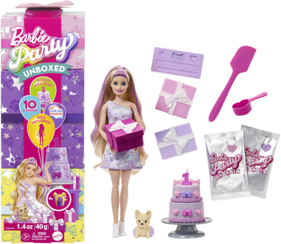 Кукла Barbie Вечеринка-сюрприз в лиловых тонах (JFG70)