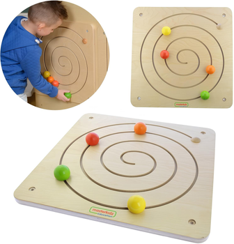 Tablica manipulacyjna masterkidz Montessori Tablica przesuwna spiralny labirynt (6955920003843)