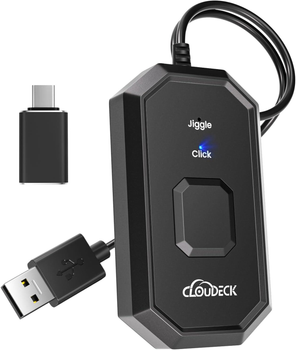 Вигглер кликер шейкер симулятор для мыши Cloudeck, USB-A/C, Black