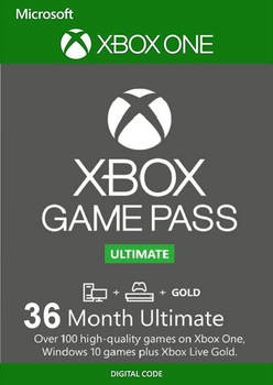 Комплект Xbox Game Pass Ultimate - 36 месяцев: Game Pass Console + PC + Core + EA Play (Xbox One/Series + Windows 10/11) для всех регионов и стран