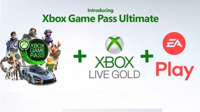 Комплект Xbox Game Pass Ultimate - 3 місяці: Game Pass Console + PC + Core + EA Play (Xbox One/Series + Windows 10/11) для всіх регіонів та країн