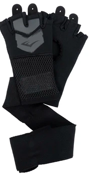 Бинти-рукавички Everlast PROSPECT QUICK WRAPS чорні сірі для боксу унісекс L/XL захист рук