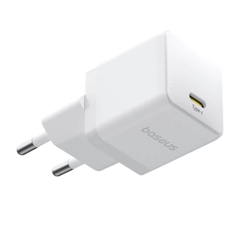 Зарядний пристрій Baseus P10111602213-00 Palm Fast Charger 1C 20W EU з підтримкою (Quick Charge 3.0, PD) White
