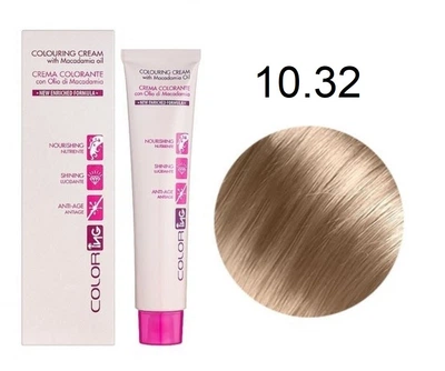 Крем-краска для волос Ing Professional Coloring Cream With Macadamia Oil 10.32 Платиновый блондин бежевый 60 мл