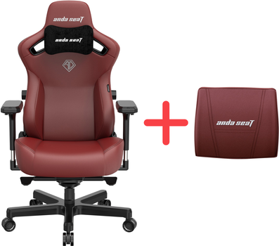 Кресло игровое Anda Seat Kaiser 3 Size XL Maroon (AD12YDC-XL-01-A-PVC)