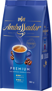 Кофе в зернах Ambassador Premium 500 г (8720254065106)