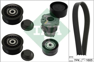 Комплект ременя генератора Ina Renault Clio IV/Kangoo/Megane III/Scenic III 0.9/1.2 TCe 12- (7PK1605) (529 0316 10)