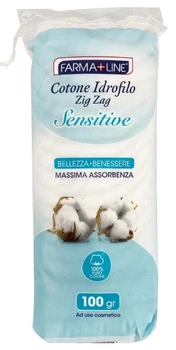 Вата FARMA+LINE SENSITIVE, 100 г