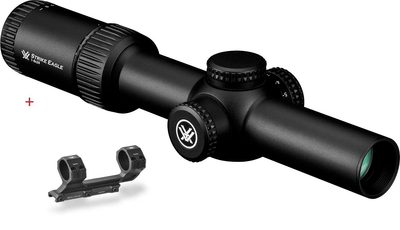Приціл оптичний Vortex Strike Eagle 1-8x24 сітка AR-BDC3 з підсвічуванням + Моноблок Discovery optics 30mm 20-MOA (no original)