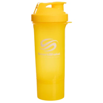 Шейкер 2-х камерный для спортивного питания SMART SHAKER SLIM FI-5054 (400+100мл, желтый)
