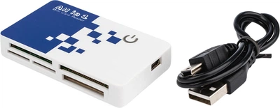 Кардрідер Atcom TD2029 USB 2.0 Біло-синій (10729)