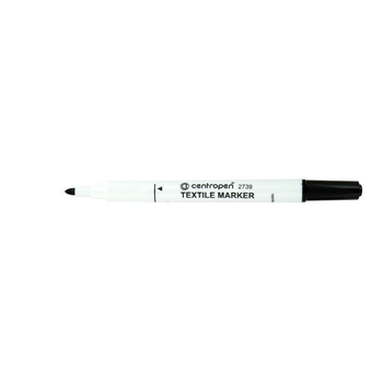 Маркер Textile 2739 2 мм чёрный Centropen (6316)