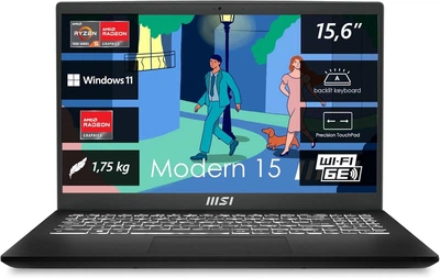Ноутбук MSI Modern 15 B7M Ryzen 5 7530U/16GB/512GB/Win11