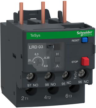 Теплове реле перевантаження Schneider Electric TeSys LRD 0.25 - 0.4А (LRD03)