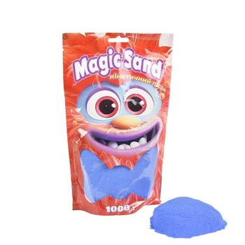 Кинетический песок Magic Sand 1 кг синий для творчества детей игр для формирования фигур (4855822)