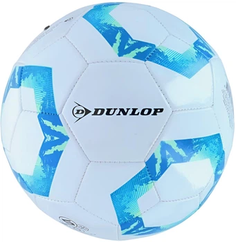 Мяч футбольный Dunlop Football 5 размер Белый/голубой (dl-fb-wbl)