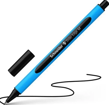 Набор масляных ручек 10 шт Schneider Slider Edge XB Черный 0.7 мм Голубой корпус (S152201)
