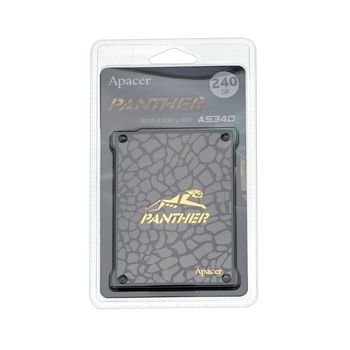 Жорсткий диск 2.5" SSD 240Gb Apacer AS340 Panther Series, AP240GAS340G-1, TLC, SATA-III 6Gb/s, зап/чт. - 520/550мб/с (2270244)