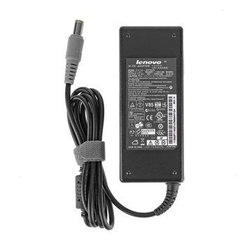 Адаптер живлення для ноутбука Lenovo 20V 4.5A (90W) — штекер 7.9×5.5 мм 3‑hole з внутрішнім піном, чорний, без мережевого кабелю