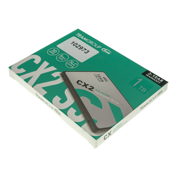 Жесткий диск 2.5" SSD 1Tb Team CX2 Series, T253X6001T0C101, 3D NAND SLC, SATA-III Rev. 3.0 (6Gb/s), зап/чт. - 490/540MB/s (2325126)