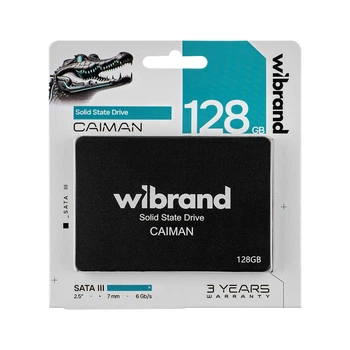 SSD-диск 2.5" Wibrand Caiman 128GB (WI2.5SSD/CA128GB), SATA III 6Gb/s, 3D TLC, 560/470 МБ/с
