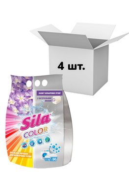 Упаковка пральний порошок Sila Color 2,4 кг х 4 шт.