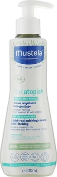 Ліпідовідновлювальний крем проти звіру Mustela Stelatopia+ Lipid-Replenishing Cream Anti-Itching для сухої та атопічної шкіри, 300мл. (3504105039875)