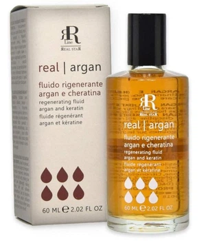 Флюид восстанавливающий для волос регенерирующий Rr Line real argan аргана и кератин 60 мл