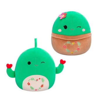 Мягкая игрушка Squishmallows Друзья Кактусы 2 шт 19 см Разноцветная