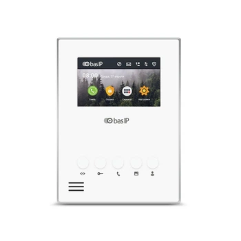 IP Wi-Fi видеодомофон Bas-IP AU-04LAF white, экран 4.3"