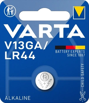 Батарейка щелочная Varta Power V13 A76 LR44 303 SR44SW AG13 Alkaline (2026)