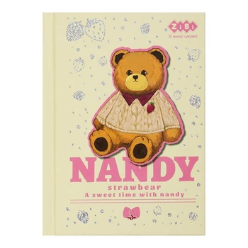 Блокнот ZiBi Bear Toy А6 в клетку 64 листа твердая обложка (ZB.12721-28)