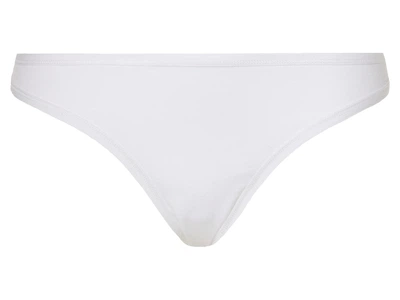 Трусики-стринги хлопковые однотонные для женщины Esmara LYCRA® 450320 L Белый