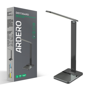 Светильник настольный светодиодный (настольная LED лампа) Ardero DE1735ARD 16W 1000 Lm серый