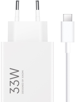 Мережевий зарядний пристрій Xiaomi 33W Travel Charger Combo + кабель USB-C (BHR9956EU)