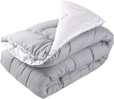 Одеяло Руно зимнее полуторное 140х205 см антиаллергенное волокно Grey White (321.52_Grey White)