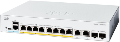 Комутатор Cisco Catalyst 1300 (C1300-8FP-2G)