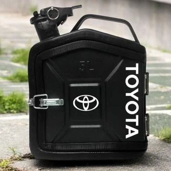 Подарочный набор для мужчин канистра бар 5л (чёрная) с надписью "Toyota"