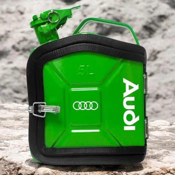Подарочный набор для мужчин канистра бар 5л (салатовая) с надписью "Audi"