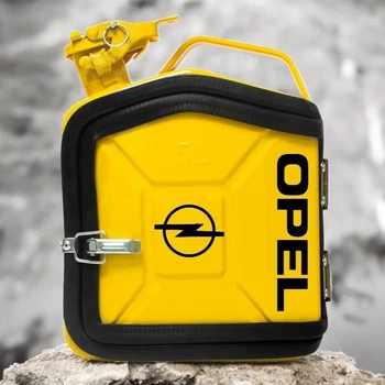 Подарочный набор для мужчин канистра бар 5л (жёлтая) с надписью "Opel"
