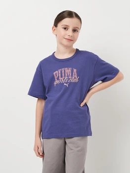 Подростковая футболка для девочки Puma Class II 68582846 158-164 см Blue Crystal (4067984236821)