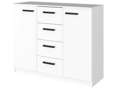 Комод в гостиную MebelStar 4+2 120x45x99 см Аляска белая (MBS-1039)