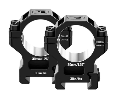Кільця DISCOVERY 7075AL 30 мм на Picatinny (M240504) Medium