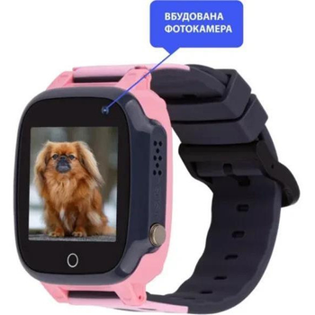 Дитячий cмарт-годинник AmiGo GO008 Milky GPS WIFI Pink